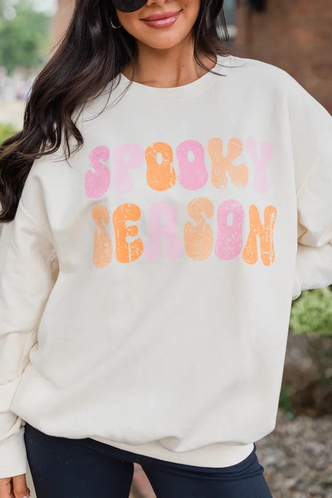 Spooky Season Cream Oversized Graphic Sweatshirt sold by Pink Lily product image thumbnail 2