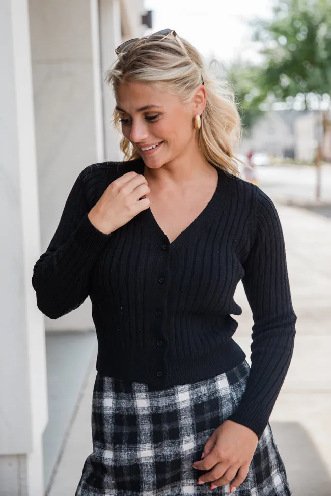 What You Needed Black Ribbed Cardigan FINAL SALE sold by Pink Lily product image thumbnail 3
