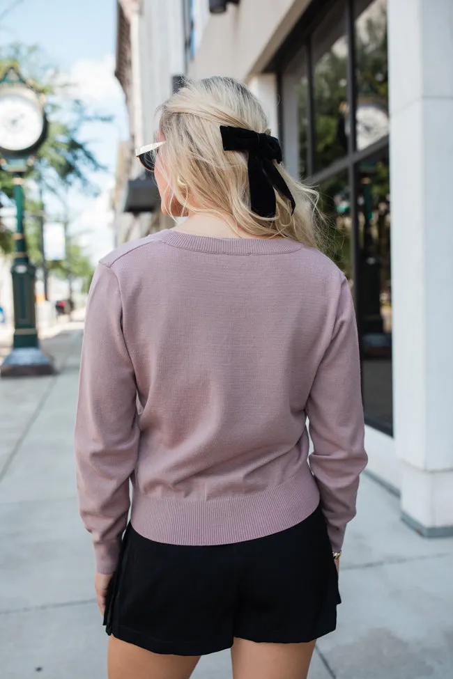 Let's Be Honest Mocha V-Neck Sweater FINAL SALE sold by Pink Lily product image thumbnail 4