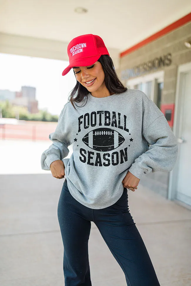 Football Season Light Grey Graphic Sweatshirt SALE sold by Pink Lily
