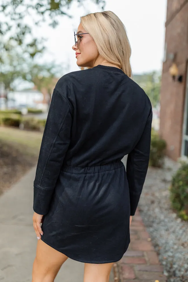 Hope In You Black Knit Long Sleeve Mini Dress FINAL SALE sold by Pink Lily product image thumbnail 5