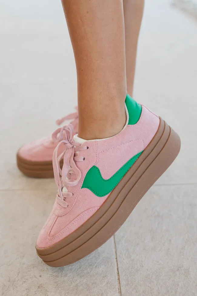 Jules Pink and Green Sneaker sold by Pink Lily product image thumbnail 3