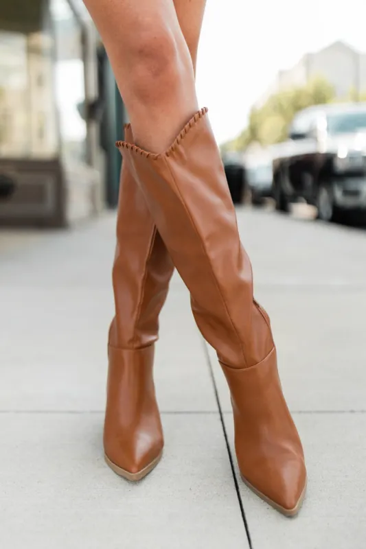 Cambria Camel Tall Boots sold by Pink Lily