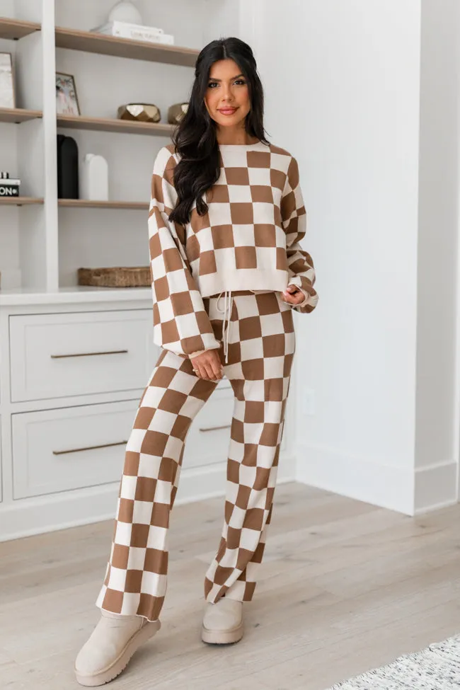 Always The One Mocha And Beige Sweater Set sold by Pink Lily product image thumbnail 2