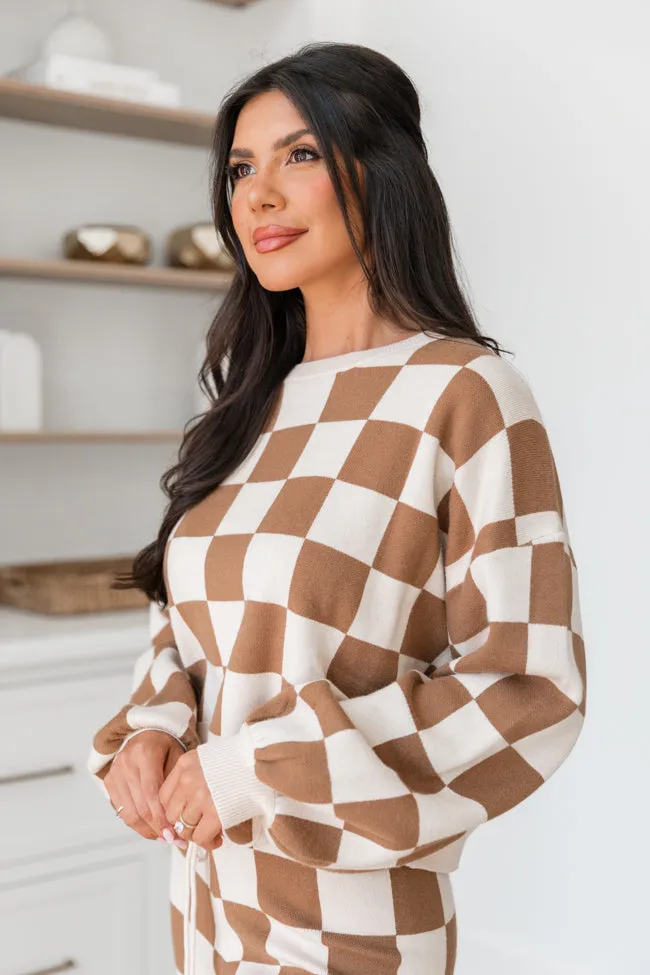 Always The One Mocha And Beige Sweater Set sold by Pink Lily product image thumbnail 4