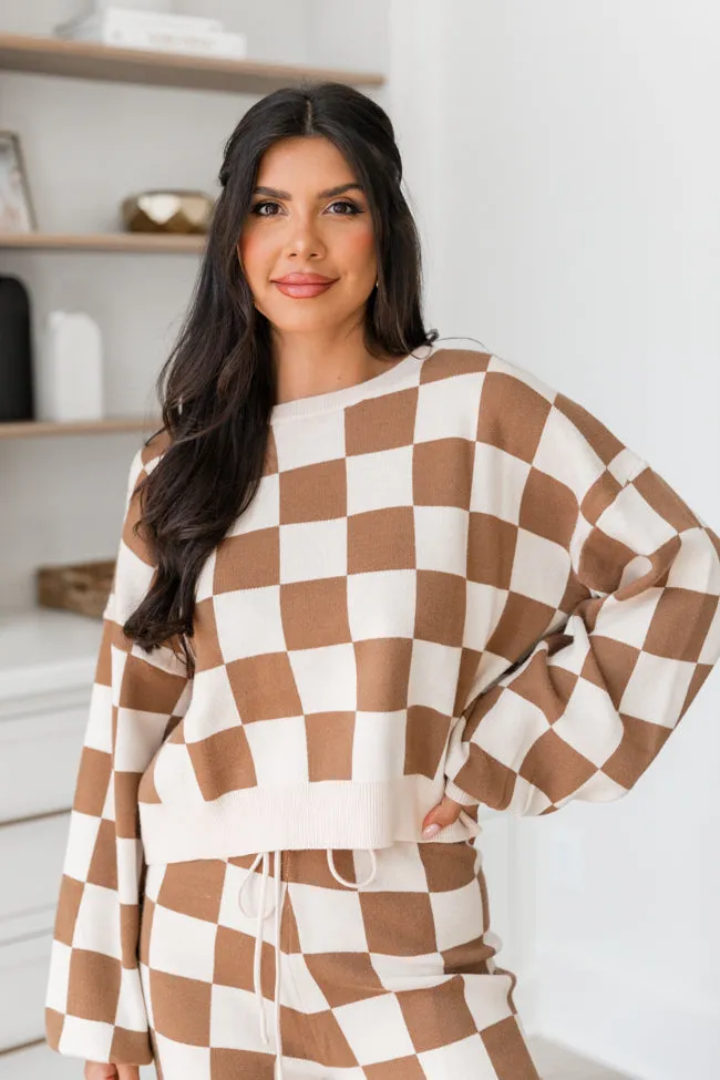 Always The One Mocha And Beige Sweater Set sold by Pink Lily product image thumbnail 3