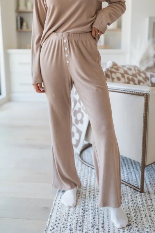 Peaceful Nights Brown Pajama Pants FINAL SALE sold by Pink Lily