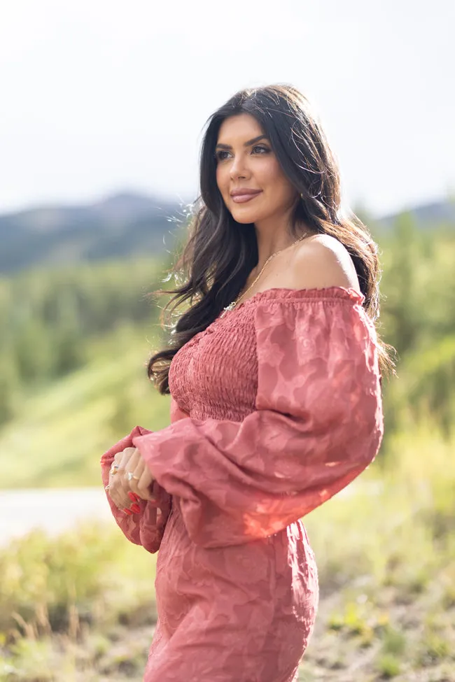 Top Of The World Terracotta Long Sleeve Top FINAL SALE sold by Pink Lily product image thumbnail 4