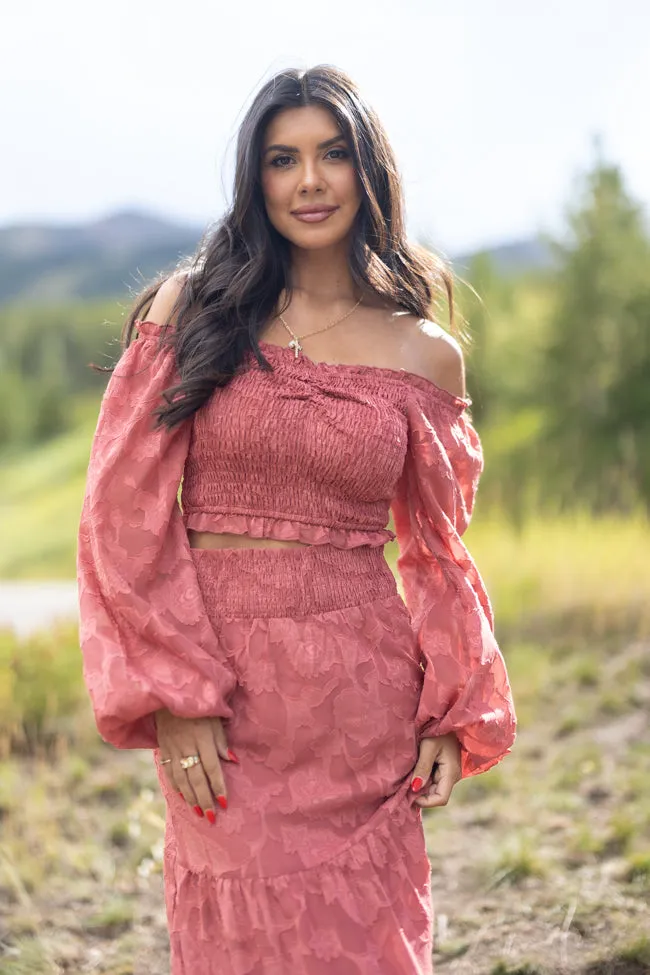 Top Of The World Terracotta Long Sleeve Top FINAL SALE sold by Pink Lily product image thumbnail 3