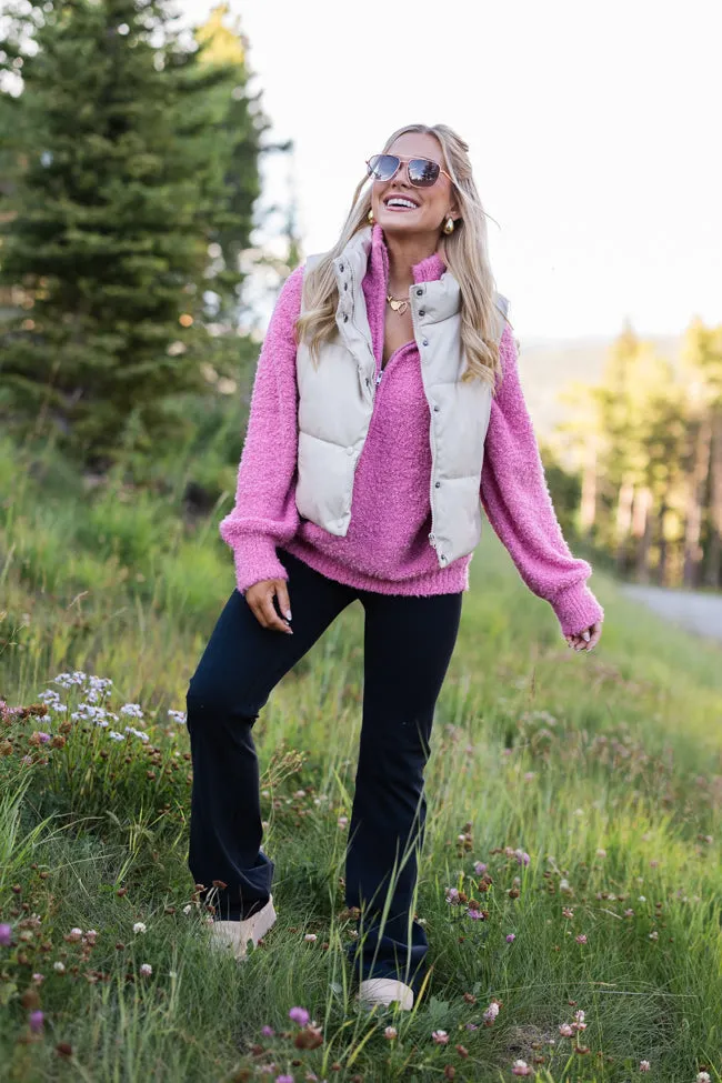 Signature Move Rose Fuzzy Quarter Zip Pullover sold by Pink Lily product image thumbnail 2