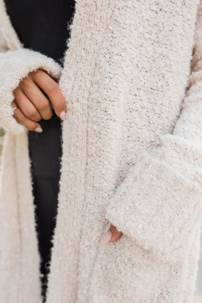 All Time Fav Beige Fuzzy Cardigan sold by Pink Lily product image thumbnail 3