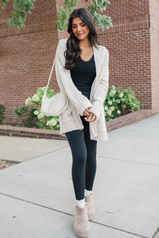 All Time Fav Beige Fuzzy Cardigan sold by Pink Lily product image thumbnail 2