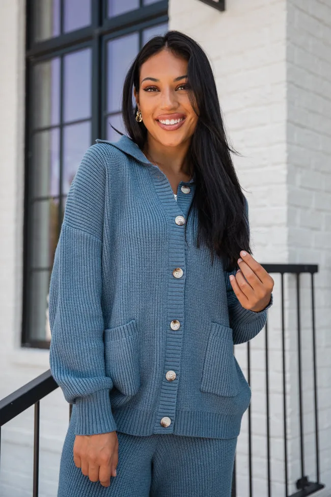 Colorado Trip Navy Collared Cardigan FINAL SALE sold by Pink Lily product image thumbnail 5