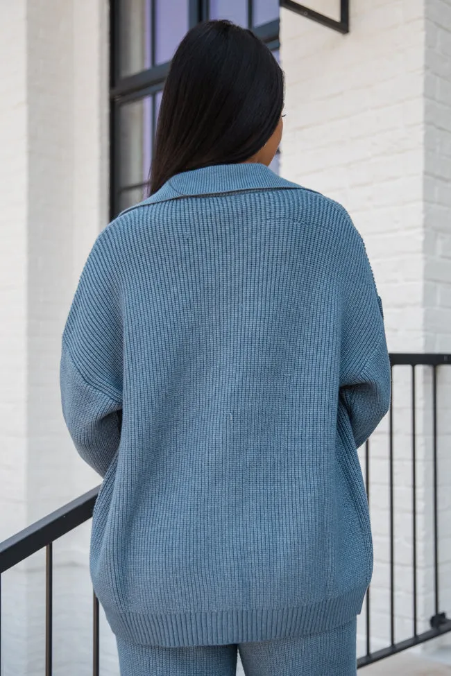 Colorado Trip Navy Collared Cardigan FINAL SALE sold by Pink Lily product image thumbnail 3