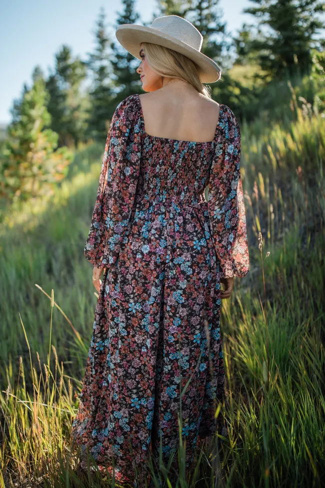 In The Air Multi Floral Lace Detail Maxi Dress FINAL SALE sold by Pink Lily product image thumbnail 5
