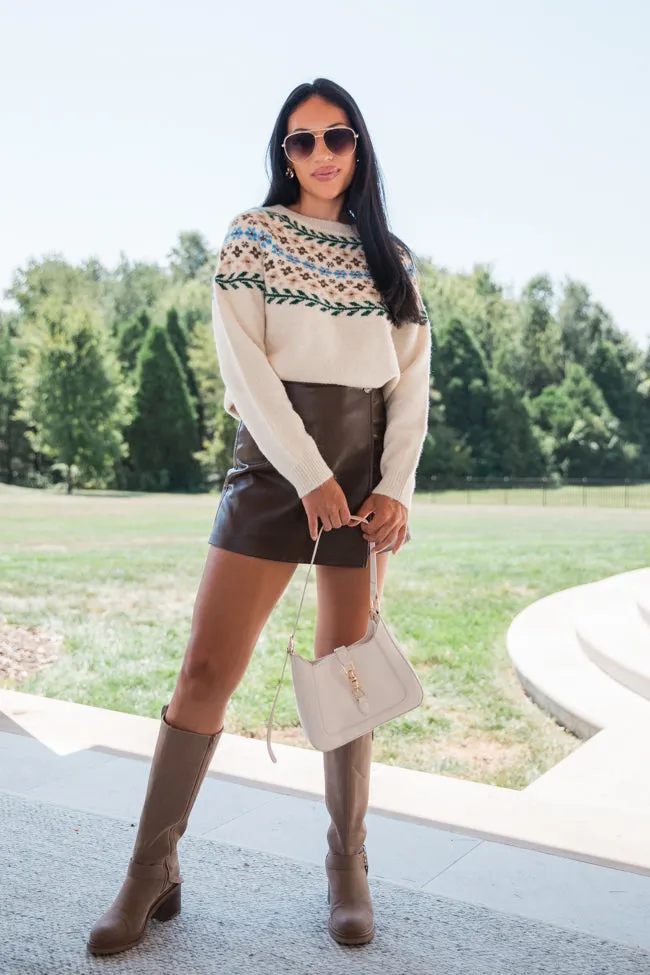 Floral Affair Ivory Multi Flower Fair Isle Sweater FINAL SALE sold by Pink Lily product image thumbnail 2