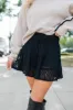 Through The Garden Black Lace Mini Skort SALE sold by Pink Lily