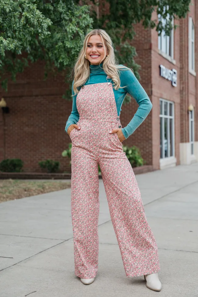 Moment Of Truth Multi Printed Cord Overalls FINAL SALE sold by Pink Lily