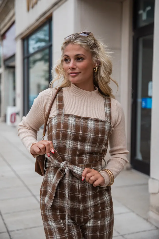 So Plaid You're Mine Multi Belted Jumpsuit FINAL SALE sold by Pink Lily product image thumbnail 3