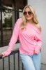 Filled With Hope Pink Brushed Rib Off The Shoulder Top sold by Pink Lily