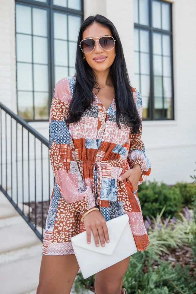 Love Over Fear Multi Print Button Front Romper FINAL SALE sold by Pink Lily