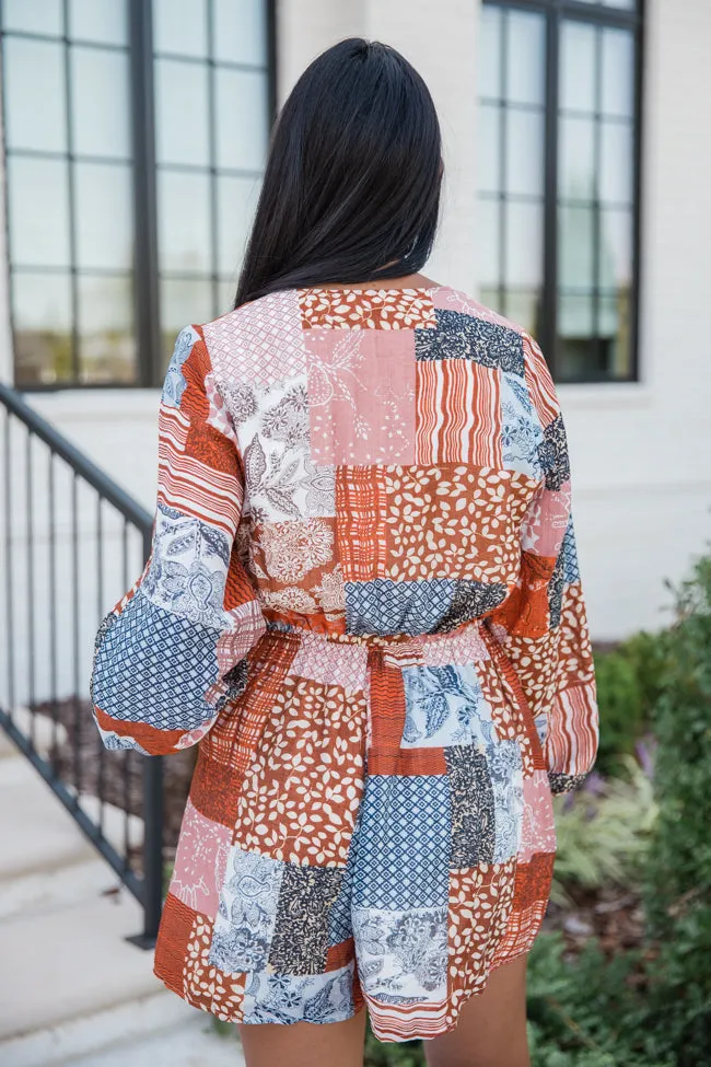 Love Over Fear Multi Print Button Front Romper FINAL SALE sold by Pink Lily product image thumbnail 4