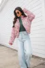 Tracking Promises Cream Multi Floral Corduroy Puffer Jacket FINAL SALE sold by Pink Lily