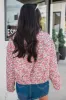 Tracking Promises Cream Multi Floral Corduroy Puffer Jacket FINAL SALE sold by Pink Lily
