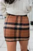 Plaid To Meet You Camel Skirt sold by Pink Lily