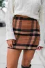 Plaid To Meet You Camel Skirt sold by Pink Lily
