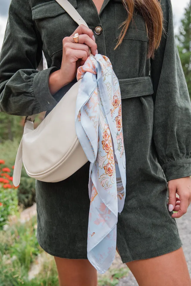 Aqua Floral Bandana sold by Pink Lily product image thumbnail 2