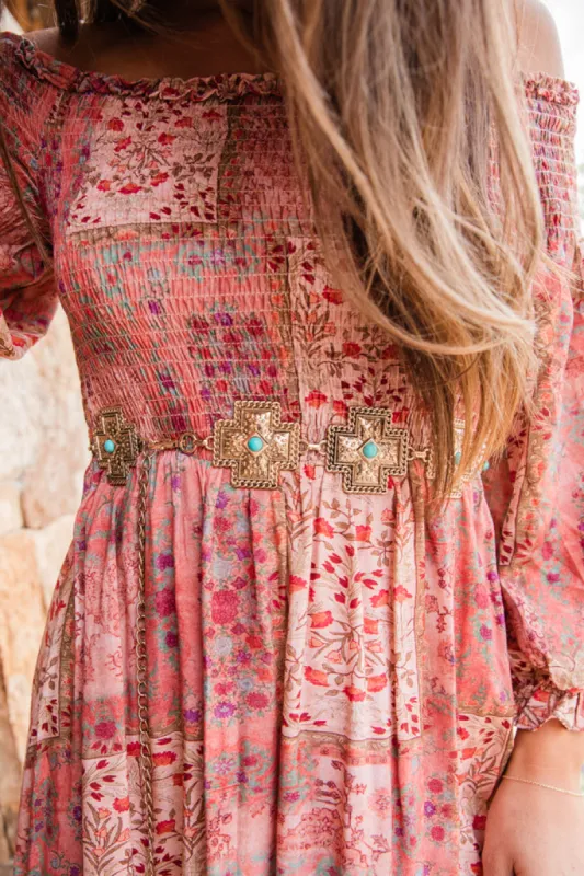 Cross Chain Belt sold by Pink Lily