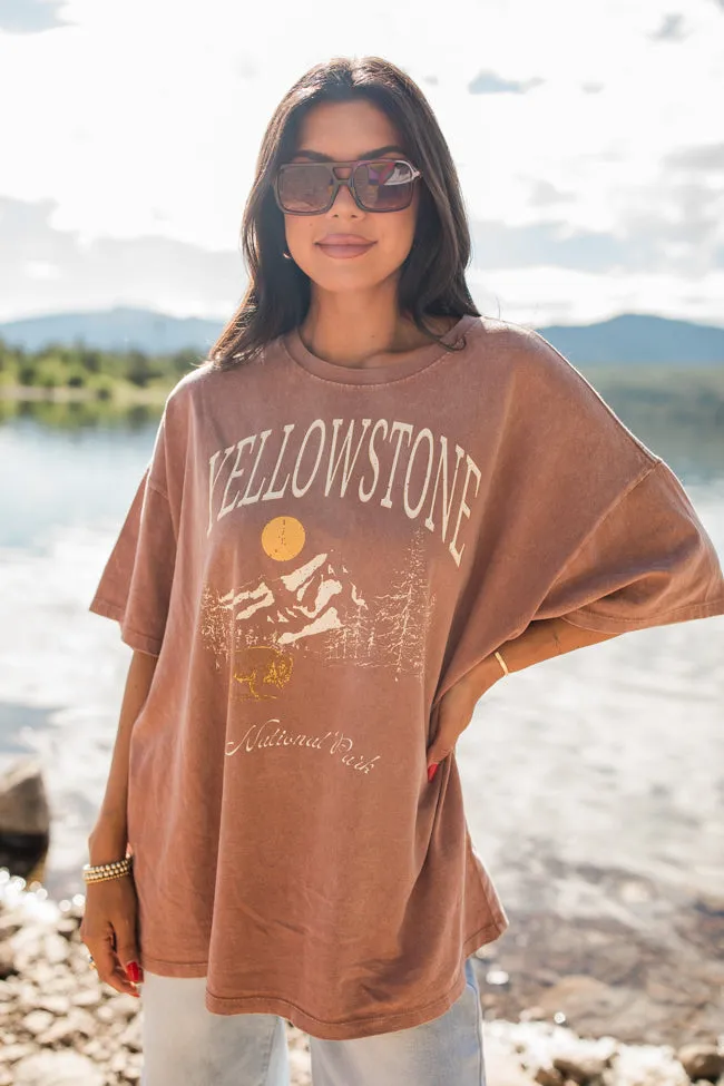 Yellowstone Chestnut Oversized Graphic Tee DOORBUSTER sold by Pink Lily product image thumbnail 4