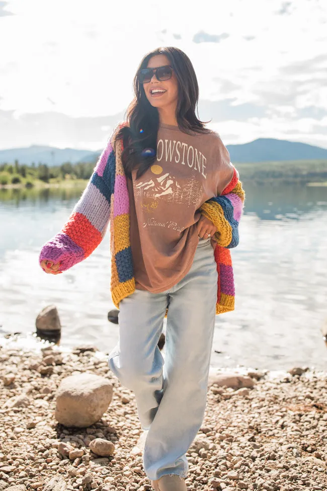 Yellowstone Chestnut Oversized Graphic Tee DOORBUSTER sold by Pink Lily product image thumbnail 2