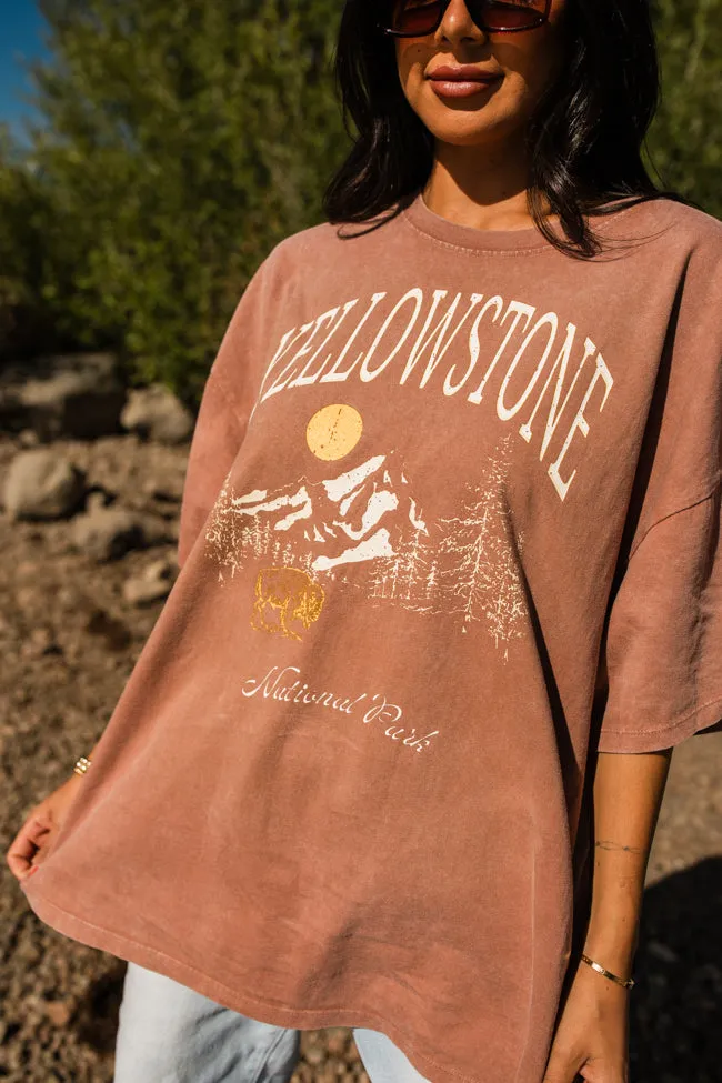 Yellowstone Chestnut Oversized Graphic Tee DOORBUSTER sold by Pink Lily product image thumbnail 3