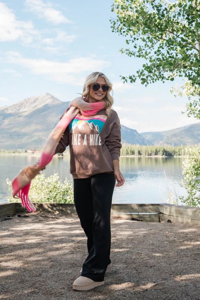 Take A Hike Mocha Graphic Sweatshirt FINAL SALE sold by Pink Lily product image thumbnail 4