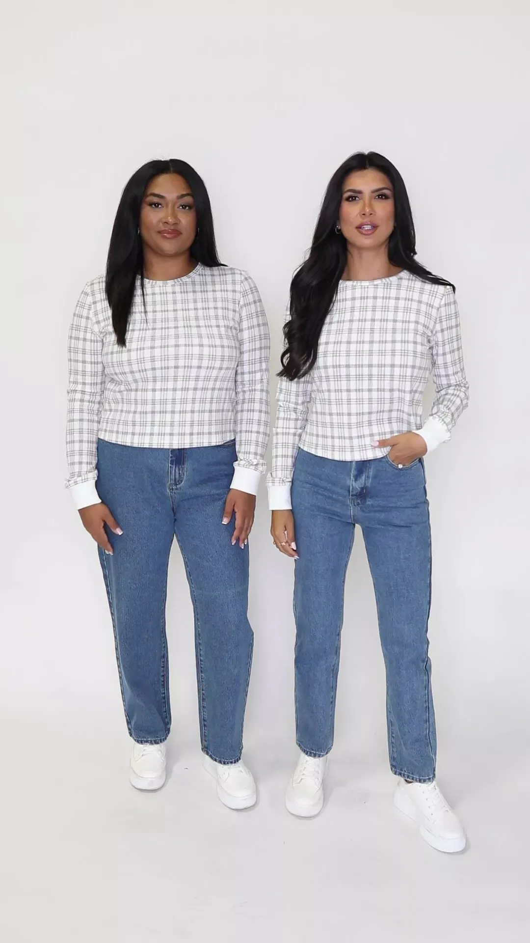 Layers Of Love In Plaid To Be Here Waffle Layering Top FINAL SALE sold by Pink Lily product image thumbnail 3