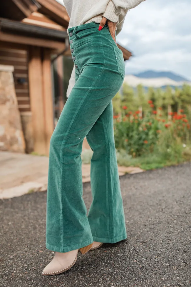I Can't Forget Green Button Fly Corduroy Pants sold by Pink Lily product image thumbnail 3