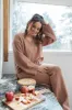Dawn Teddy Fuzzy Lounge Pants Emily Fauver X Pink Lily sold by Pink Lily