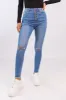 Chelsie Light Wash Busted Knee Jeans FINAL SALE sold by Pink Lily