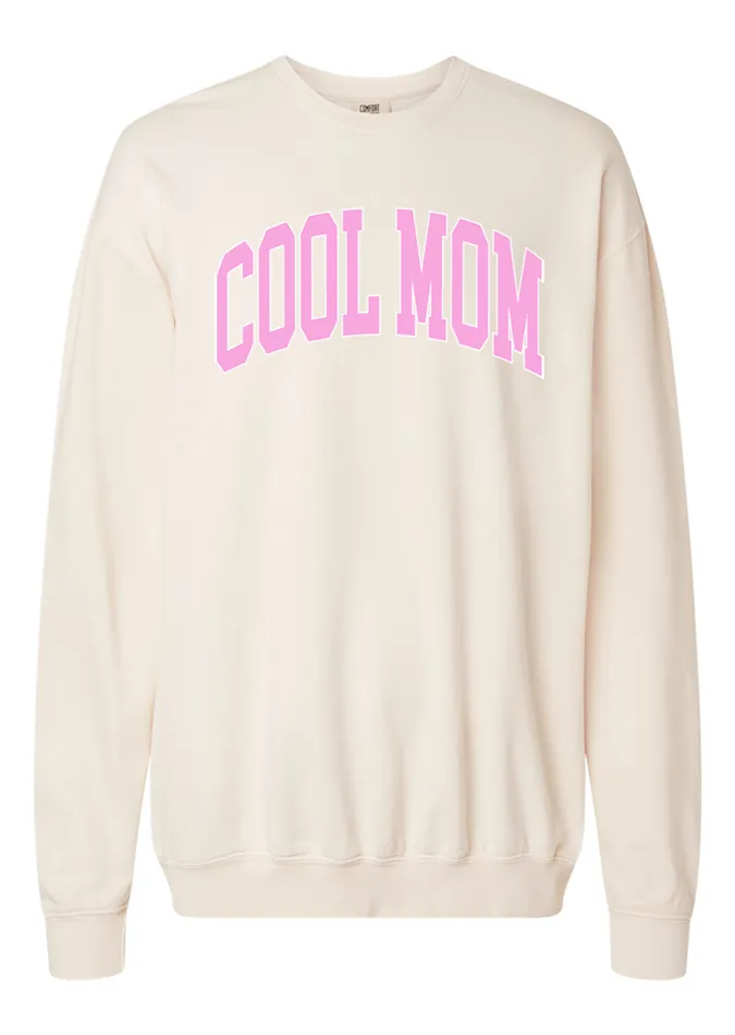 Cool Mom Block Cream Oversized Graphic Sweatshirt sold by Pink Lily