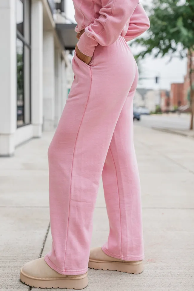 Learn As You Go Mauve Acid Washed Lounge Pants DOORBUSTER sold by Pink Lily product image thumbnail 3