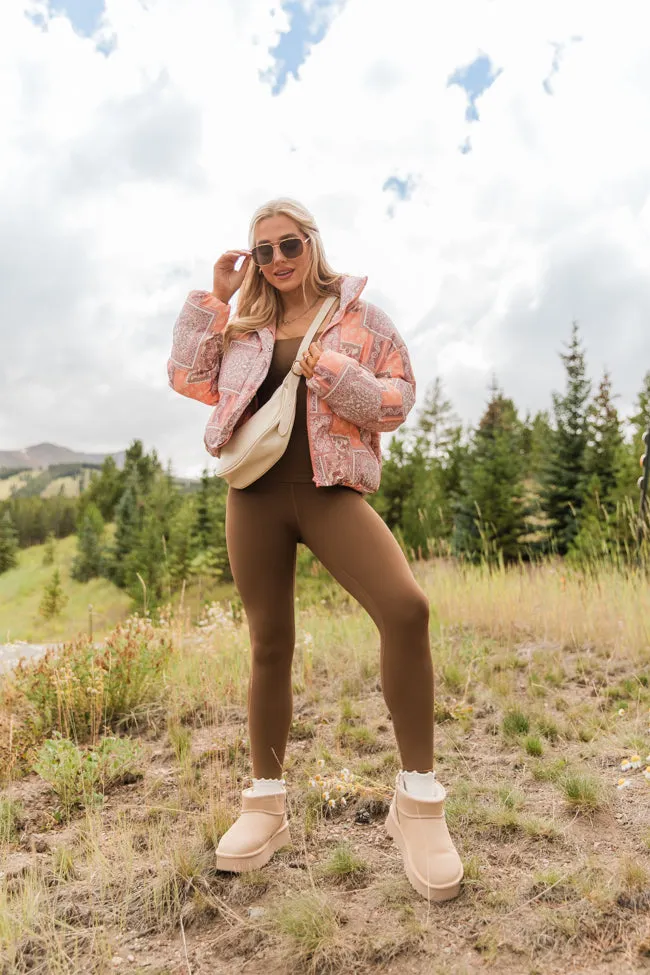 Raise The Standard Brown Active Leggings FINAL SALE sold by Pink Lily product image thumbnail 3