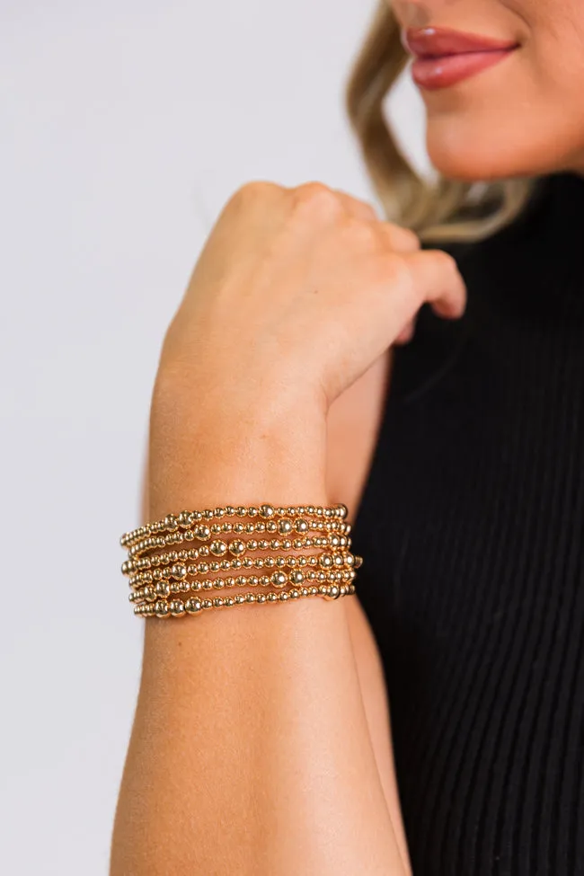 Gold Stretch Beaded Set sold by Pink Lily product image thumbnail 2