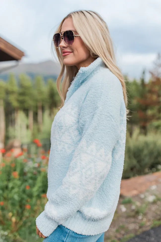 Wish We Were Blue Quarter Zip Pullover FINAL SALE sold by Pink Lily product image thumbnail 5