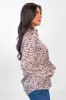 Not Kitten Satin Leopard Button Front Blouse FINAL SALE sold by Pink Lily