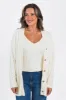 It's All True Ivory Fuzzy Cardigan And Tank Set FINAL SALE sold by Pink Lily