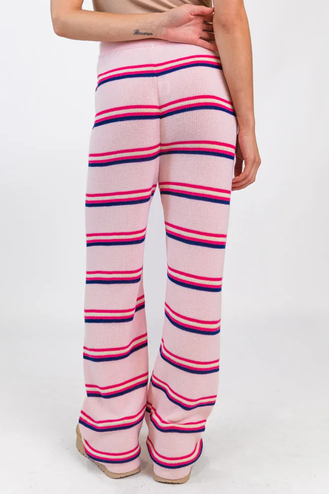 Seeing Stripes Pink and Purple Multi Striped Knit Pants sold by Pink Lily product image thumbnail 4