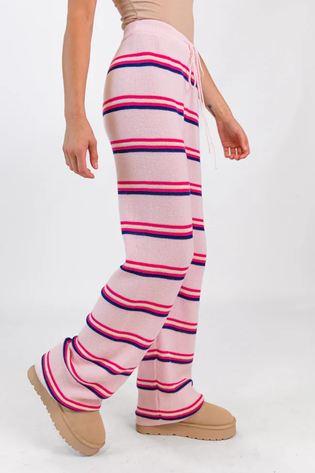 Seeing Stripes Pink and Purple Multi Striped Knit Pants sold by Pink Lily product image thumbnail 3