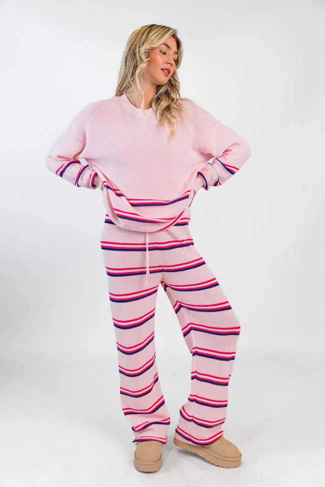Seeing Stripes Pink and Purple Multi Striped Knit Pants sold by Pink Lily product image thumbnail 2